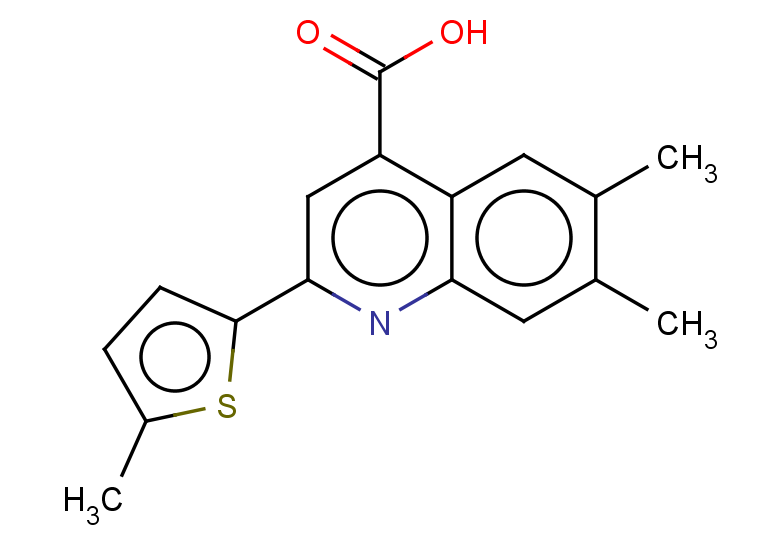 6,7-dimethyl-2-(5-methylthiophen-2-yl)quinoline-4-carboxylic acid