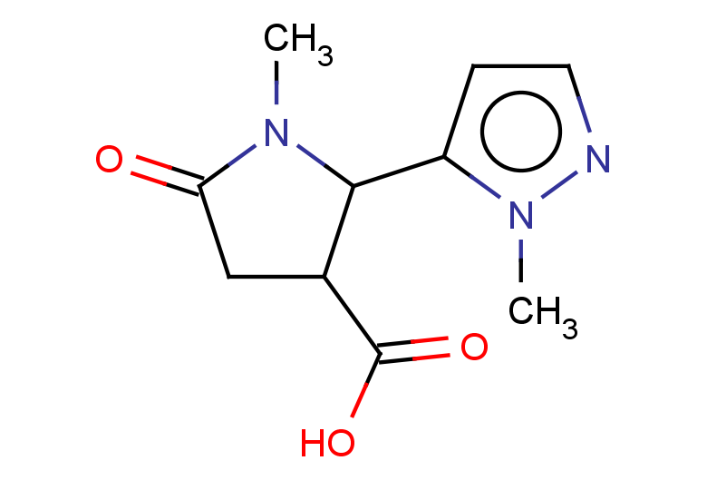1-methyl-2-(1-methyl-1H-pyrazol-5-yl)-5-oxopyrrolidine-3-carboxylic acid, Mixture of diastereomers