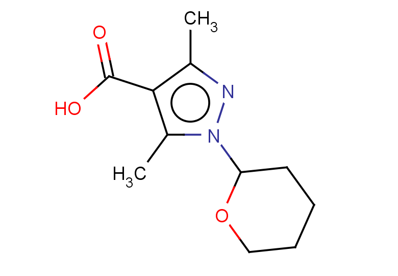 3,5-dimethyl-1-(oxan-2-yl)-1H-pyrazole-4-carboxylic acid
