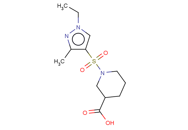 1-[(1-ethyl-3-methyl-1H-pyrazol-4-yl)sulfonyl]piperidine-3-carboxylic acid