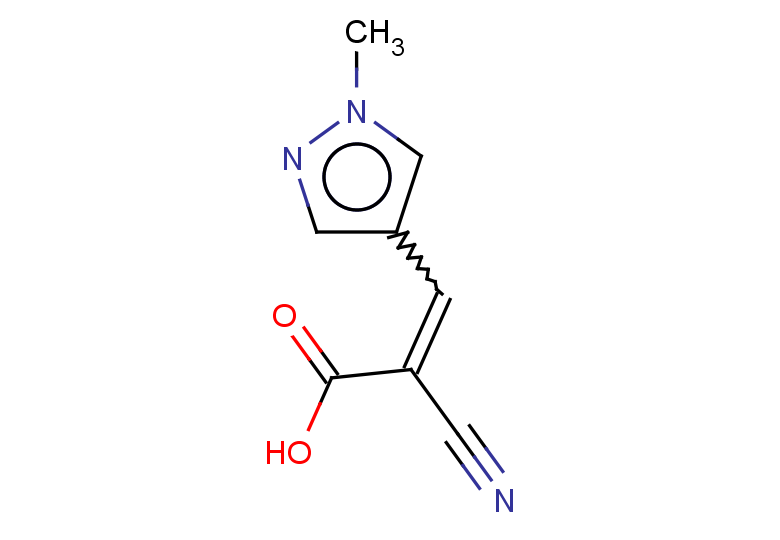 2-cyano-3-(1-methyl-1H-pyrazol-4-yl)prop-2-enoic acid