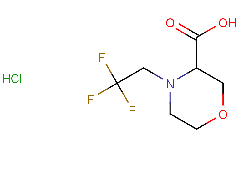 4-(2,2,2-trifluoroethyl)morpholine-3-carboxylic acid hydrochloride
