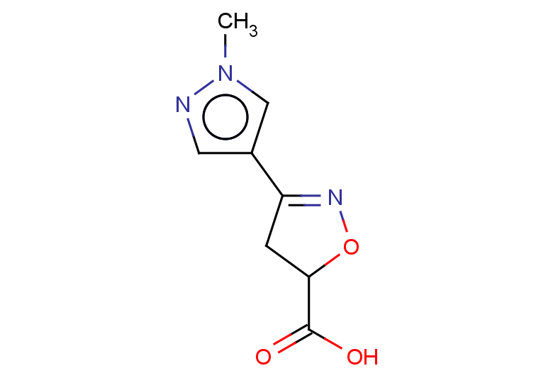 3-(1-methyl-1H-pyrazol-4-yl)-4,5-dihydro-1,2-oxazole-5-carboxylic acid