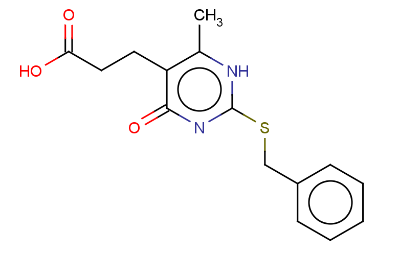 3-[2-(benzylsulfanyl)-6-methyl-4-oxo-1,4-dihydropyrimidin-5-yl]propanoic acid