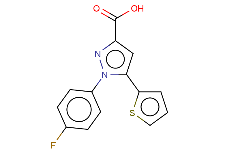1-(4-fluorophenyl)-5-(thiophen-2-yl)-1H-pyrazole-3-carboxylic acid