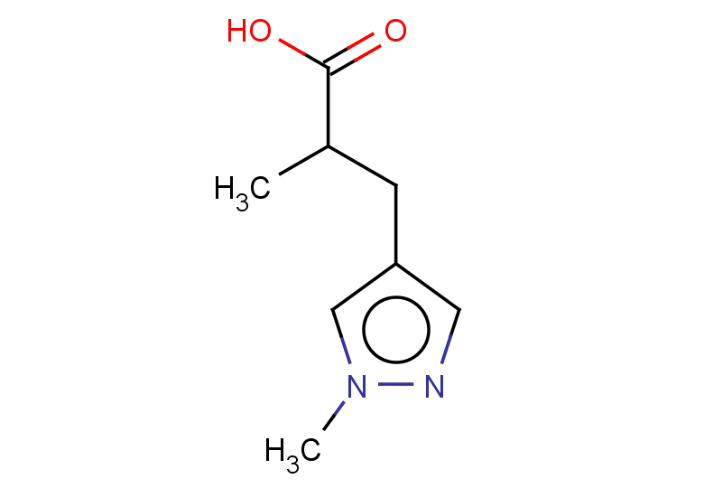 2-methyl-3-(1-methyl-1H-pyrazol-4-yl)propanoic acid