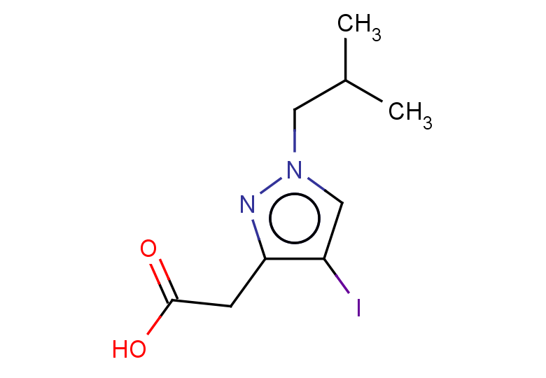 2-[4-iodo-1-(2-methylpropyl)-1H-pyrazol-3-yl]acetic acid
