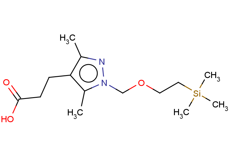3-(3,5-dimethyl-1-{[2-(trimethylsilyl)ethoxy]methyl}-1H-pyrazol-4-yl)propanoic acid