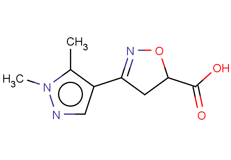 3-(1,5-dimethyl-1H-pyrazol-4-yl)-4,5-dihydro-1,2-oxazole-5-carboxylic acid