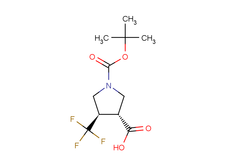 rac-(3R,4R)-1-[(tert-butoxy)carbonyl]-4-(trifluoromethyl)pyrrolidine-3-carboxylic acid