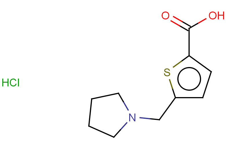 5-[(pyrrolidin-1-yl)methyl]thiophene-2-carboxylic acid hydrochloride