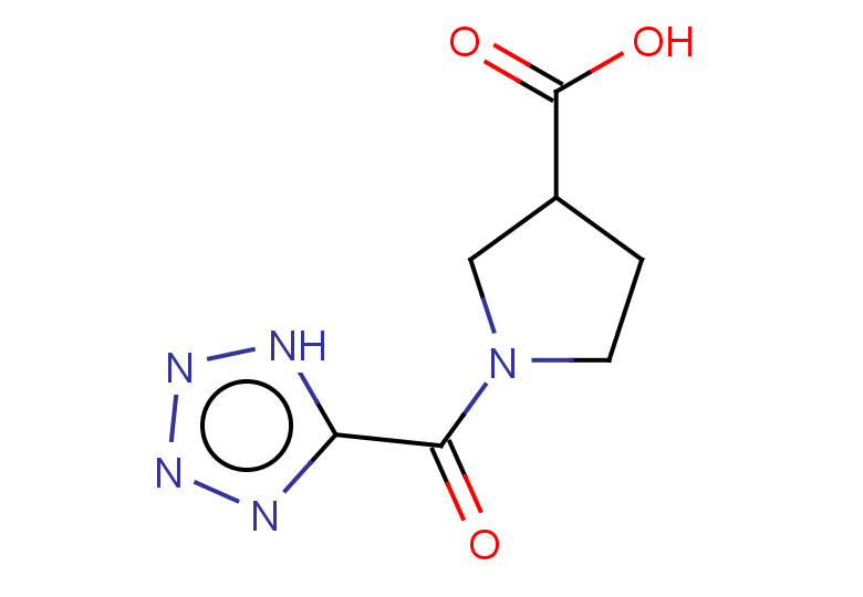 1-(1H-1,2,3,4-tetrazole-5-carbonyl)pyrrolidine-3-carboxylic acid