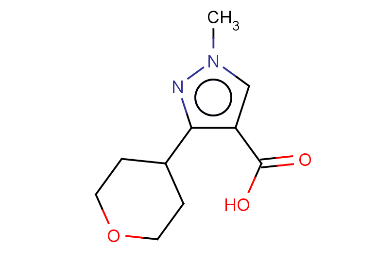 1-methyl-3-(oxan-4-yl)-1H-pyrazole-4-carboxylic acid