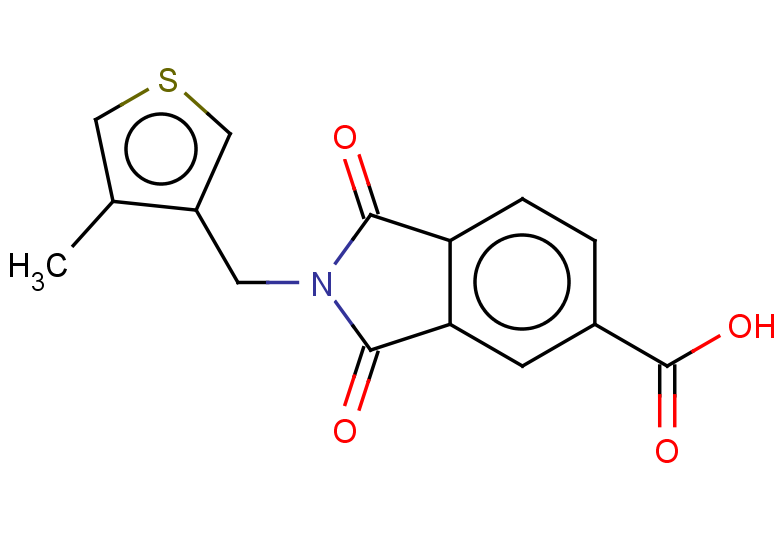 2-[(4-methylthiophen-3-yl)methyl]-1,3-dioxo-2,3-dihydro-1H-isoindole-5-carboxylic acid
