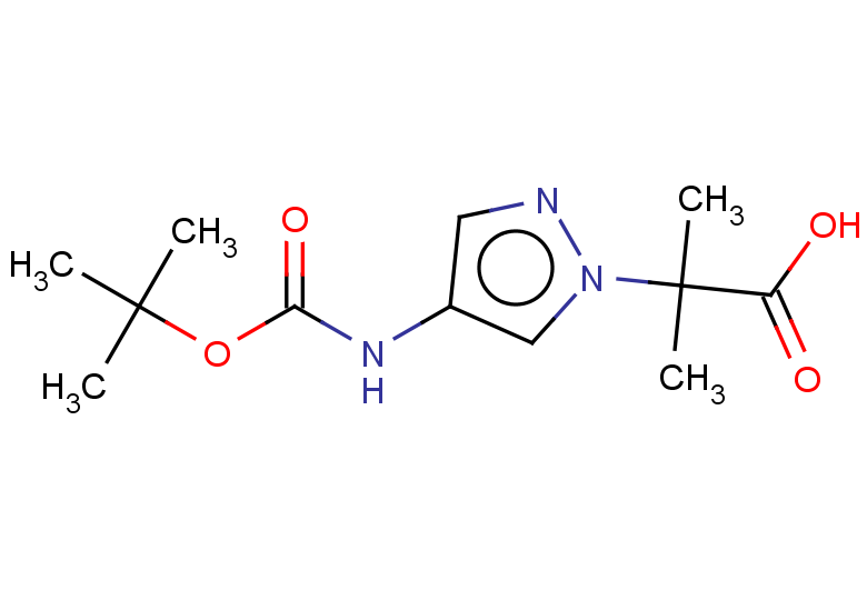 2-(4-{[(tert-butoxy)carbonyl]amino}-1H-pyrazol-1-yl)-2-methylpropanoic acid