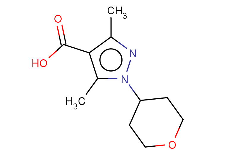 3,5-dimethyl-1-(oxan-4-yl)-1H-pyrazole-4-carboxylic acid