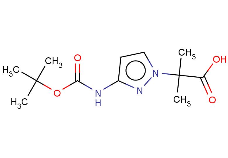 2-(3-{[(tert-butoxy)carbonyl]amino}-1H-pyrazol-1-yl)-2-methylpropanoic acid