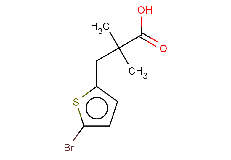 3-(5-bromothiophen-2-yl)-2,2-dimethylpropanoic acid