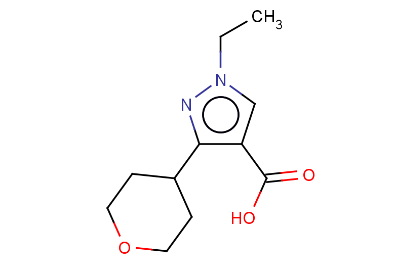 1-ethyl-3-(oxan-4-yl)-1H-pyrazole-4-carboxylic acid