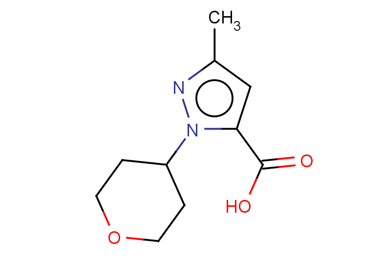 3-methyl-1-(oxan-4-yl)-1H-pyrazole-5-carboxylic acid