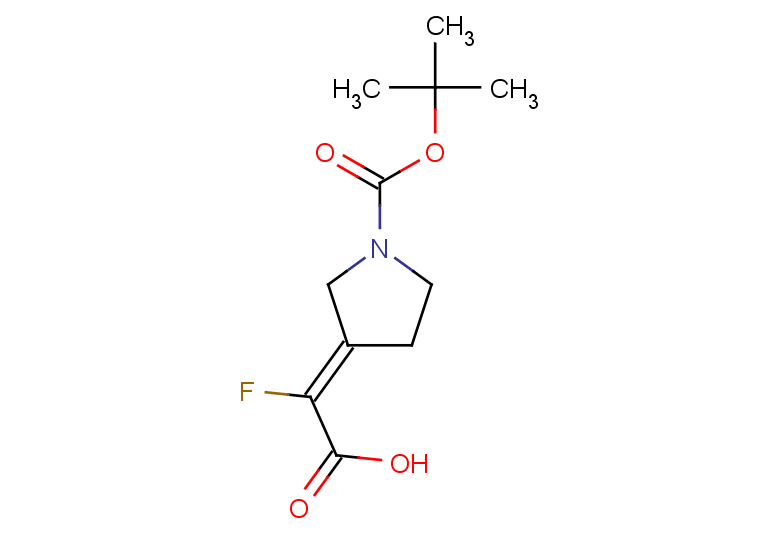2-[(3Z)-1-[(tert-butoxy)carbonyl]pyrrolidin-3-ylidene]-2-fluoroacetic acid
