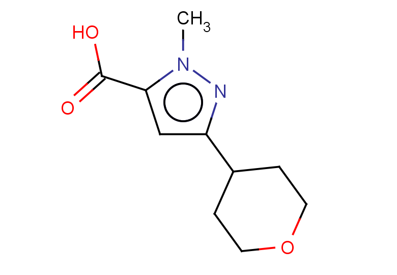 1-methyl-3-(oxan-4-yl)-1H-pyrazole-5-carboxylic acid