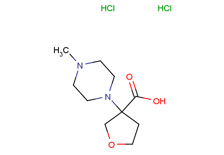 3-(4-methylpiperazin-1-yl)oxolane-3-carboxylic acid dihydrochloride