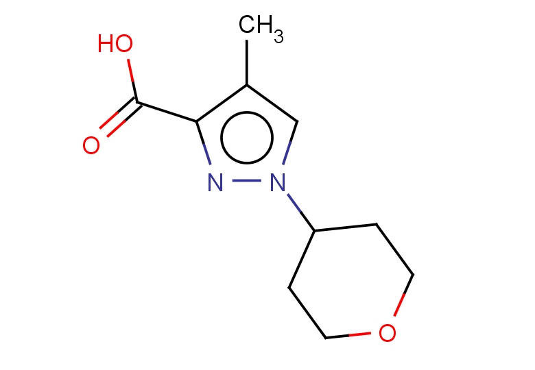 4-methyl-1-(oxan-4-yl)-1H-pyrazole-3-carboxylic acid
