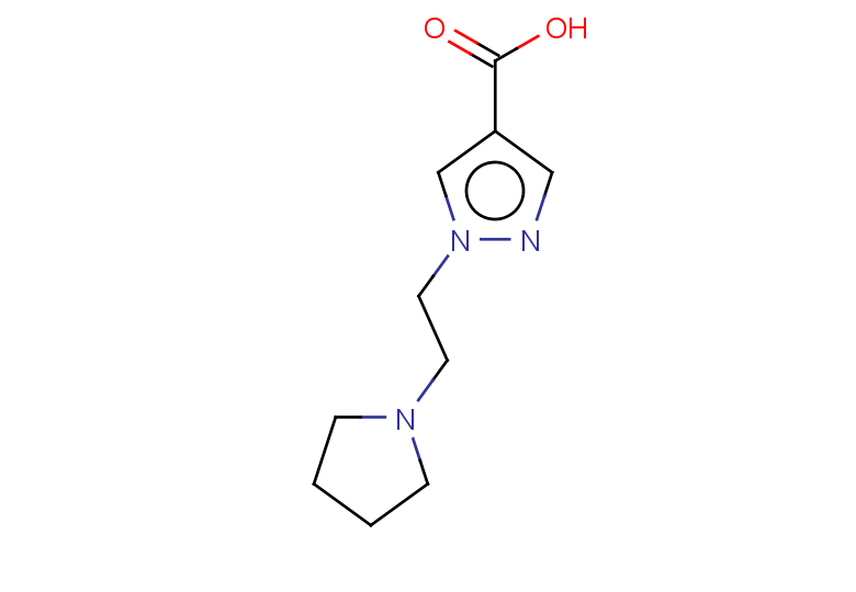 1-[2-(pyrrolidin-1-yl)ethyl]-1H-pyrazole-4-carboxylic acid