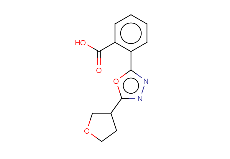 2-[5-(oxolan-3-yl)-1,3,4-oxadiazol-2-yl]benzoic acid