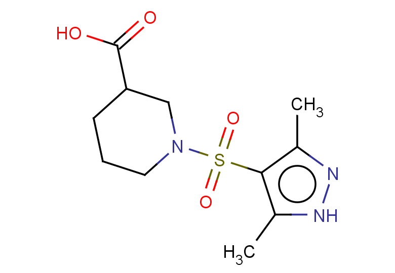 1-[(3,5-dimethyl-1H-pyrazol-4-yl)sulfonyl]piperidine-3-carboxylic acid