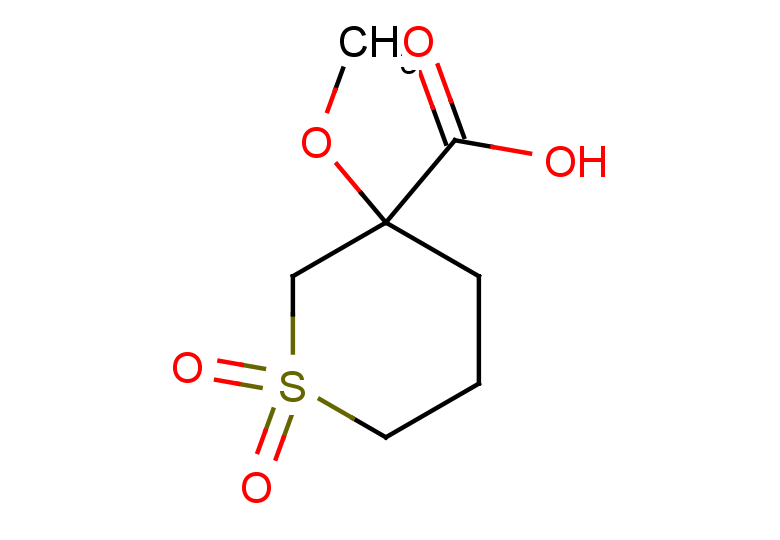 3-methoxy-1,1-dioxo-1$l^{6}-thiane-3-carboxylic acid
