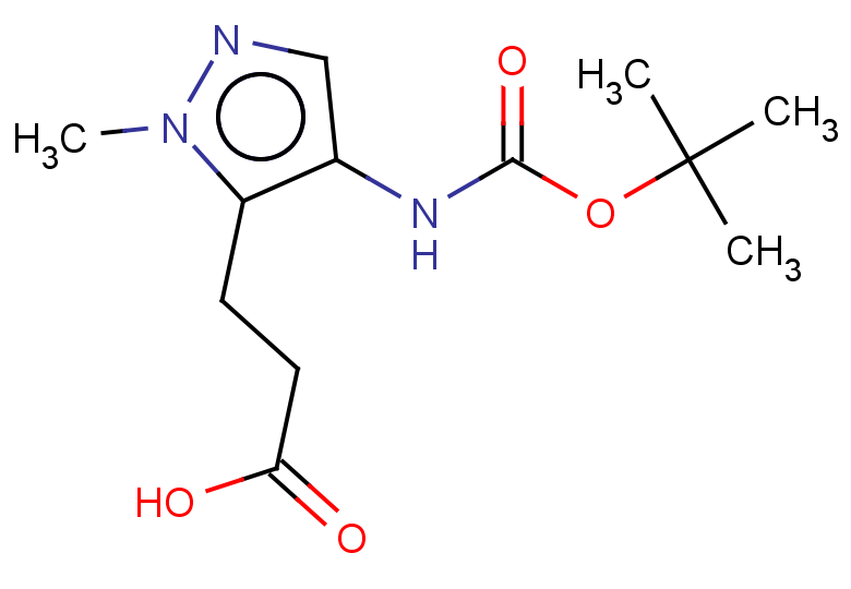 3-(4-{[(tert-butoxy)carbonyl]amino}-1-methyl-1H-pyrazol-5-yl)propanoic acid