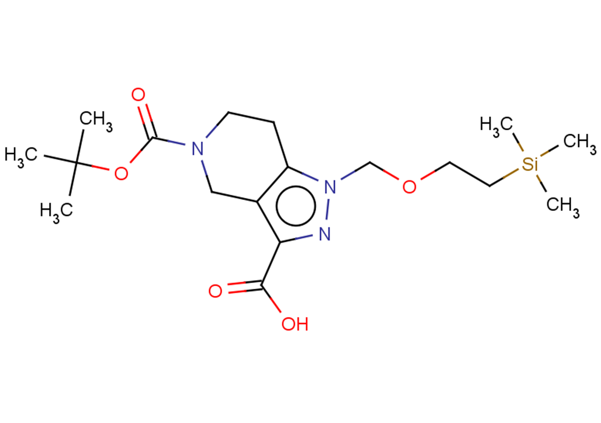 5-[(tert-butoxy)carbonyl]-1-{[2-(trimethylsilyl)ethoxy]methyl}-1H,4H,5H,6H,7H-pyrazolo[4,3-c]pyridine-3-carboxylic acid