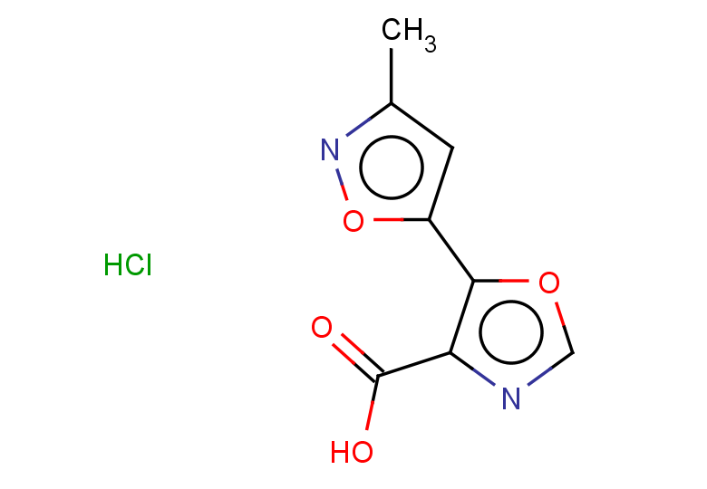 5-(3-methyl-1,2-oxazol-5-yl)-1,3-oxazole-4-carboxylic acid hydrochloride