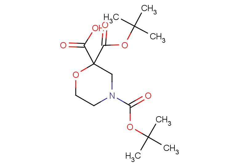 2,4-bis[(tert-butoxy)carbonyl]morpholine-2-carboxylic acid