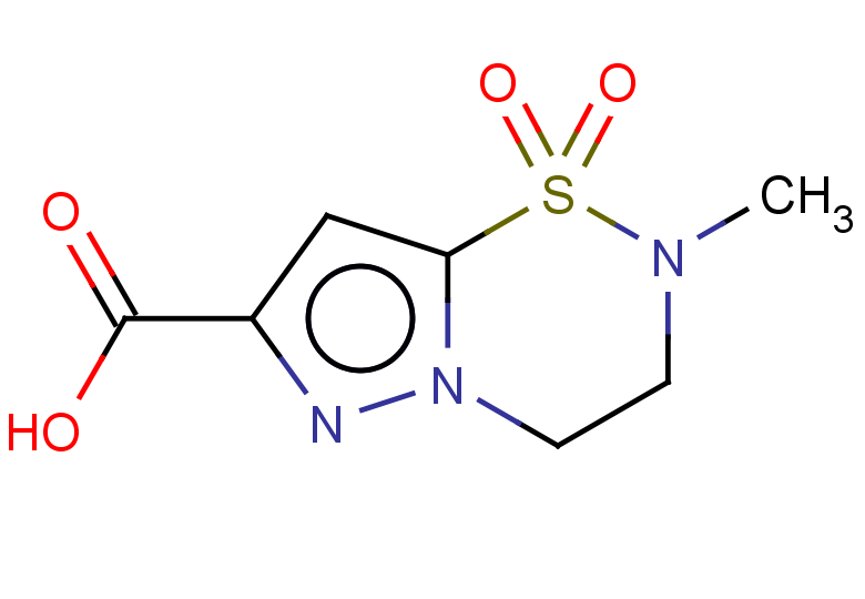 2-methyl-1,1-dioxo-2H,3H,4H-1lambda6-pyrazolo[1,5-e][1,2,5]thiadiazine-7-carboxylic acid
