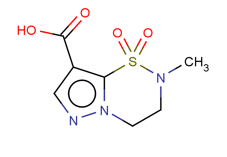 2-methyl-1,1-dioxo-2H,3H,4H-1lambda6-pyrazolo[1,5-e][1,2,5]thiadiazine-8-carboxylic acid