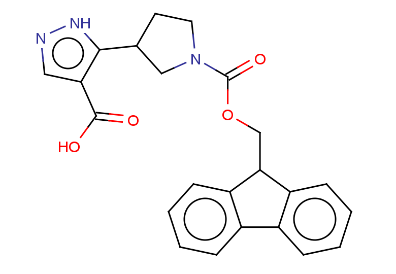 5-{1-[(9H-fluoren-9-ylmethoxy)carbonyl]pyrrolidin-3-yl}-1H-pyrazole-4-carboxylic acid