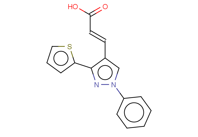(2E)-3-[1-phenyl-3-(thiophen-2-yl)-1H-pyrazol-4-yl]prop-2-enoic acid