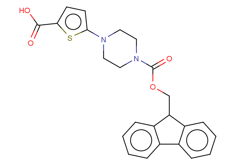 5-(4-{[(9H-fluoren-9-yl)methoxy]carbonyl}piperazin-1-yl)thiophene-2-carboxylic acid