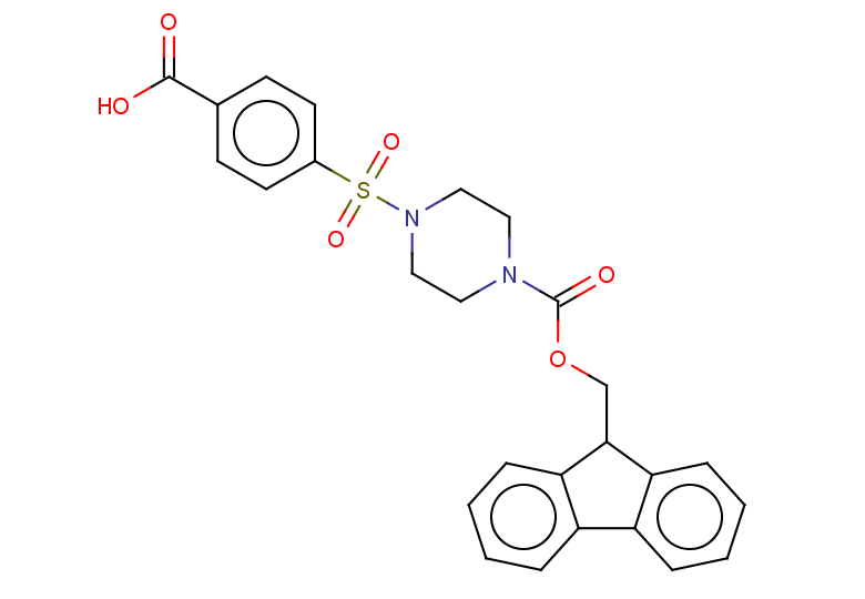 4-{4-[(9H-fluoren-9-ylmethoxy)carbonyl]piperazine-1-sulfonyl}benzoic acid