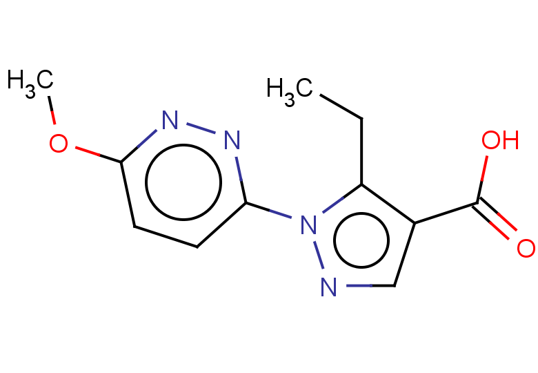 5-ethyl-1-(6-methoxypyridazin-3-yl)-1H-pyrazole-4-carboxylic acid