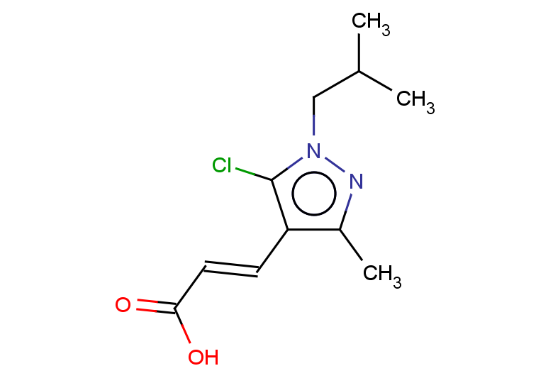 (2E)-3-[5-chloro-3-methyl-1-(2-methylpropyl)-1H-pyrazol-4-yl]prop-2-enoic acid