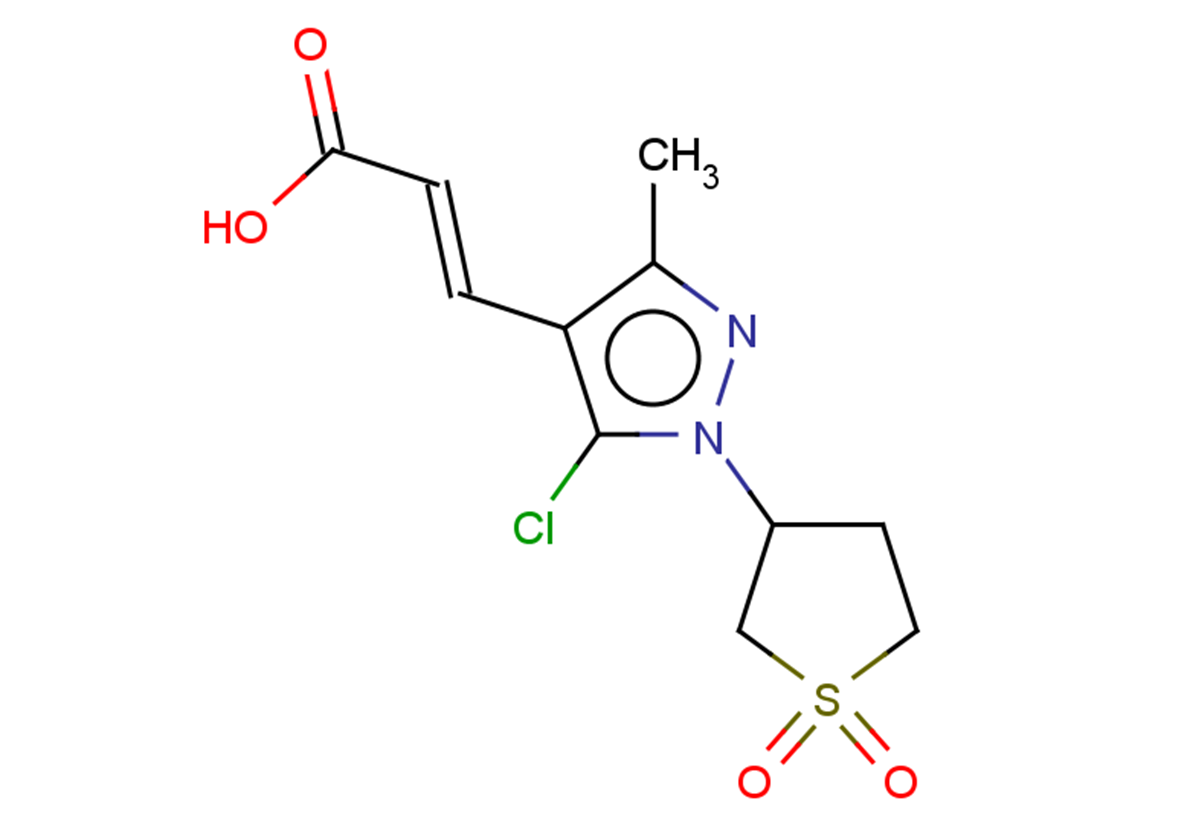 (2E)-3-[5-chloro-1-(1,1-dioxo-1lambda6-thiolan-3-yl)-3-methyl-1H-pyrazol-4-yl]prop-2-enoic acid