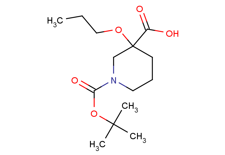 1-[(tert-butoxy)carbonyl]-3-propoxypiperidine-3-carboxylic acid