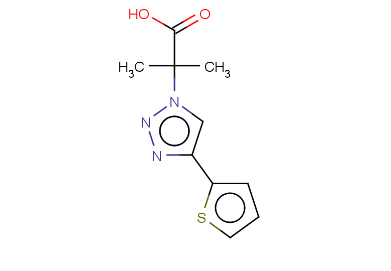 2-methyl-2-[4-(thiophen-2-yl)-1H-1,2,3-triazol-1-yl]propanoic acid