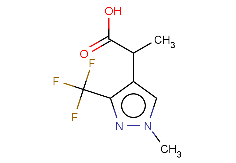 2-[1-methyl-3-(trifluoromethyl)-1H-pyrazol-4-yl]propanoic acid
