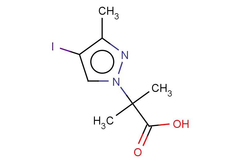 2-(4-iodo-3-methyl-1H-pyrazol-1-yl)-2-methylpropanoic acid