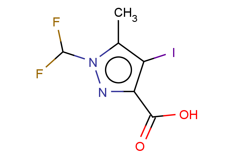 1-(difluoromethyl)-4-iodo-5-methyl-1H-pyrazole-3-carboxylic acid